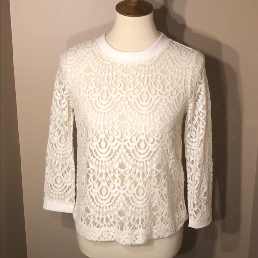 ✨EUC✨ Banana Republic Chandelier Lace Top